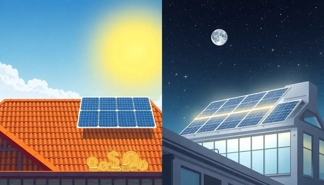 How do nighttime solar panels compare in cost to traditional solar panels