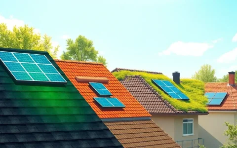 How do different roofing materials impact the temperature of solar panels