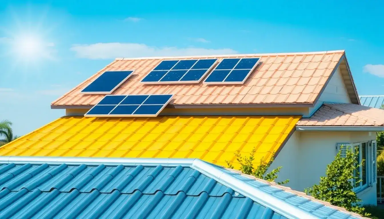 Are there specific roofing materials that are best for solar panels in hot climates