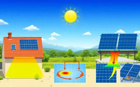 How does the installation method of solar panels affect their temperature
