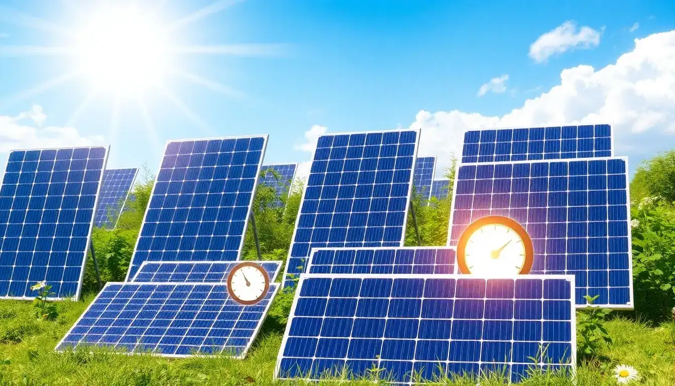 Are there any solar panel technologies with a positive temperature coefficient