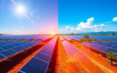 How does the temperature coefficient affect the long-term energy savings of solar panels