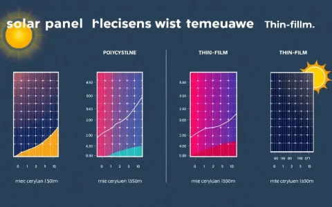 How do different solar panel technologies compare in terms of temperature coefficient