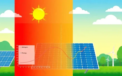 How does the temperature coefficient impact the long-term energy production of solar panels