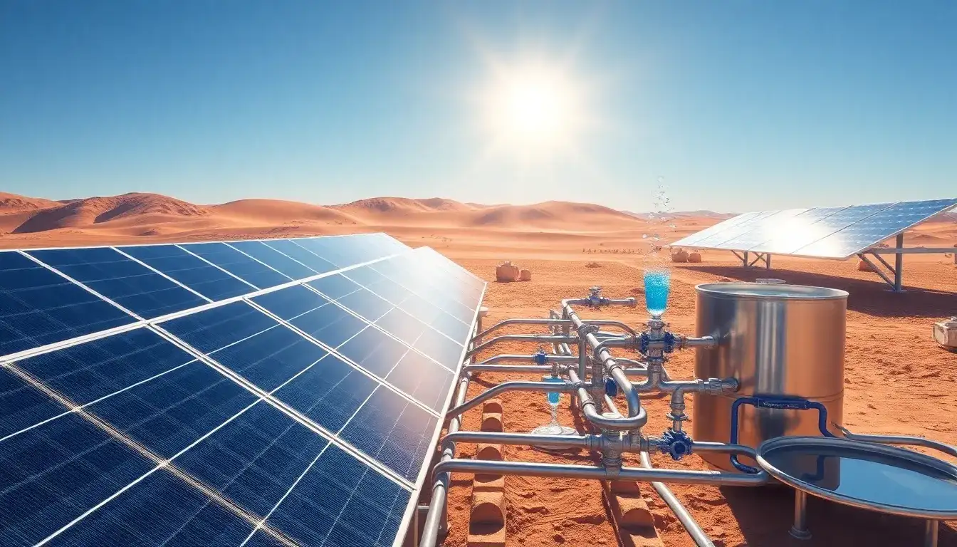 How much water does a typical solar panel cooling system consume daily