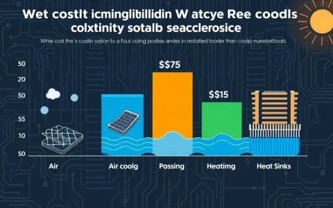 How does the cost of implementing a water cooling system for solar panels compare to other cooling methods