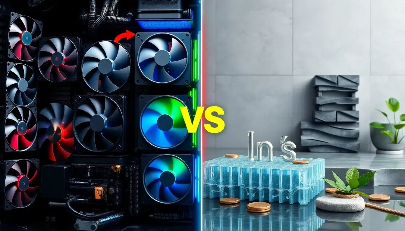 How do cooling fans compare to passive cooling techniques in terms of cost and effectiveness