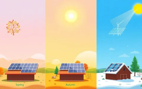 How does the orientation of solar panels impact their efficiency in different seasons