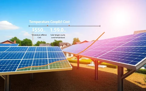 How does the temperature coefficient affect the overall cost of solar energy