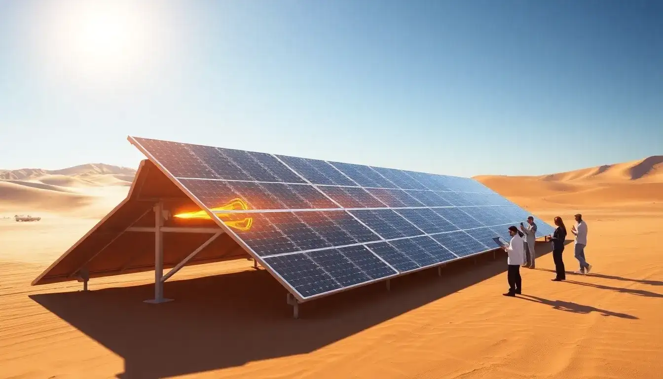 Can solar panels be designed to operate more efficiently in extreme heat