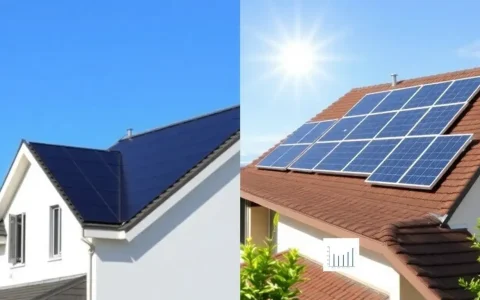 How do solar roof tiles compare to traditional solar panels in terms of efficiency