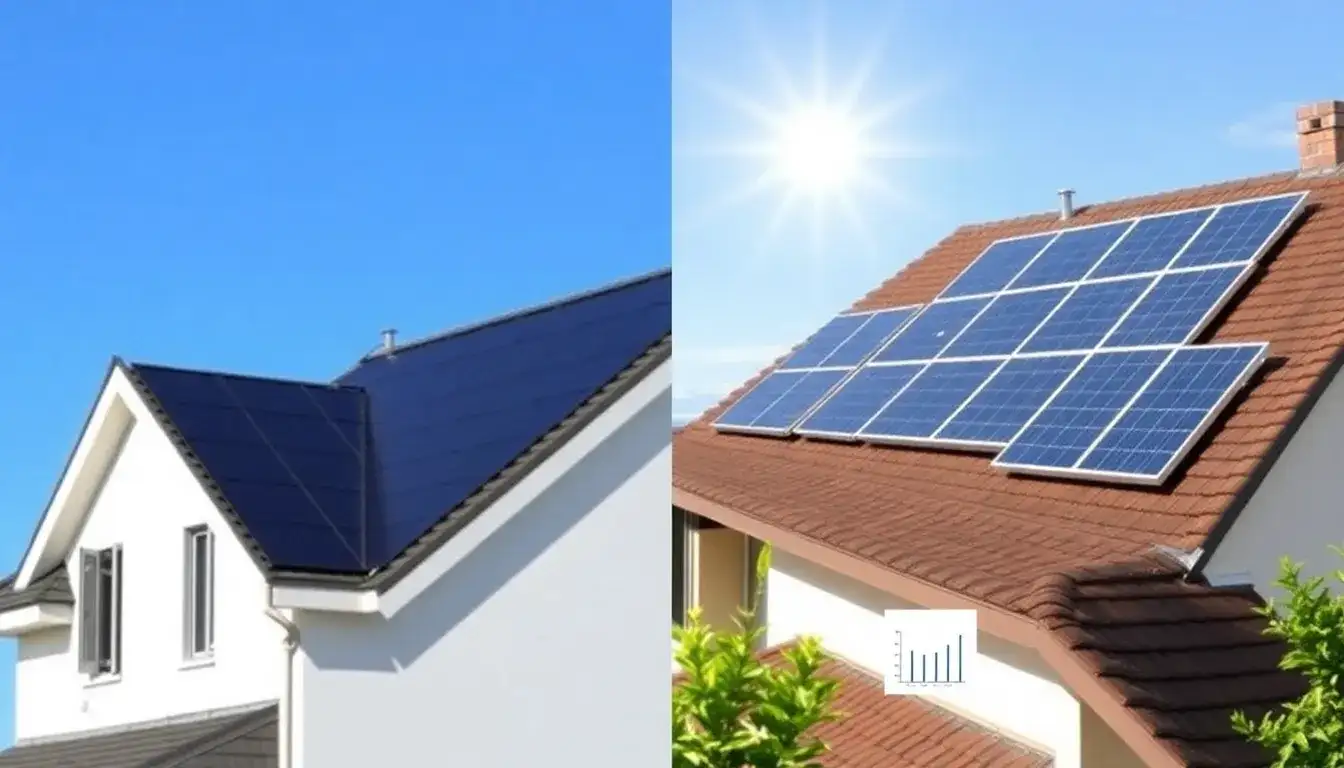 How do solar roof tiles compare to traditional solar panels in terms of efficiency