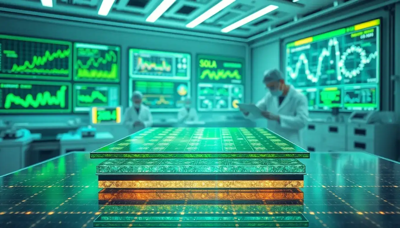 How are perovskite solar cells improving efficiency in thin-film panels