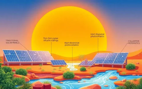 How do different types of solar panels handle high temperatures