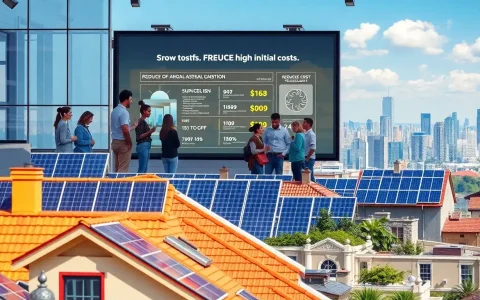 How can we address the high upfront costs of solar energy installations