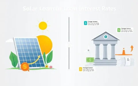How do the interest rates of solar loans compare to those of traditional loans