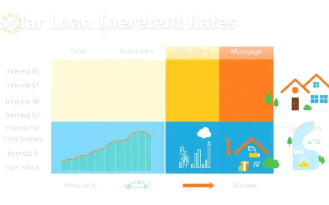 How do solar loan interest rates compare to other types of loans