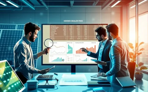 How can I identify hidden dealer fees in solar financing
