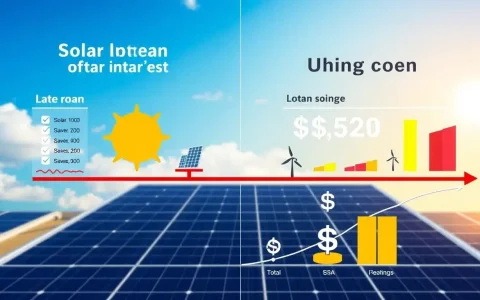 How does a solar loan's interest rate impact the overall cost