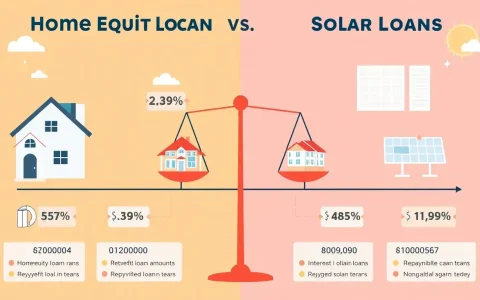 How do home equity loans compare to solar loans in terms of interest rates