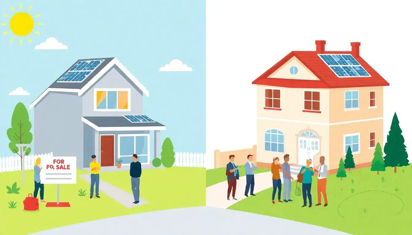How do solar leases impact the resale value of a home