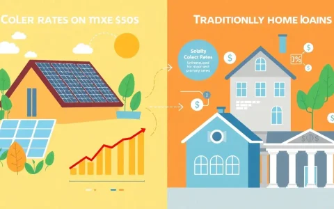 How do interest rates on solar loans compare to traditional home loans