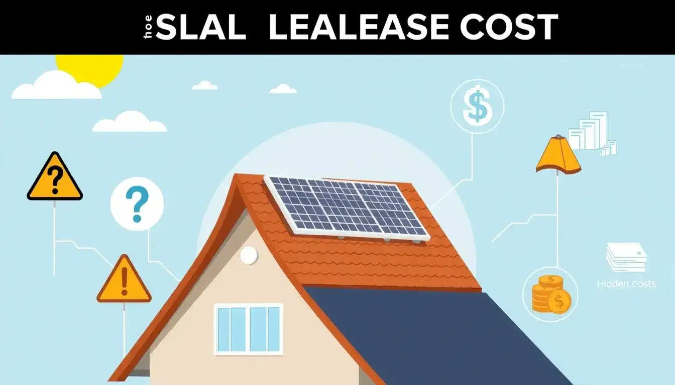 Are there any hidden costs associated with solar leases that I should be aware of