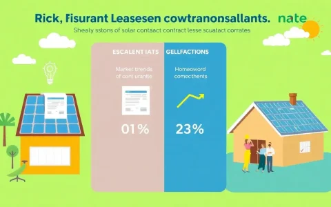 What are the typical escalation rates in solar lease contracts