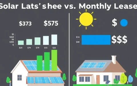 How do interest rates on solar loans typically compare to the monthly payments for solar leases