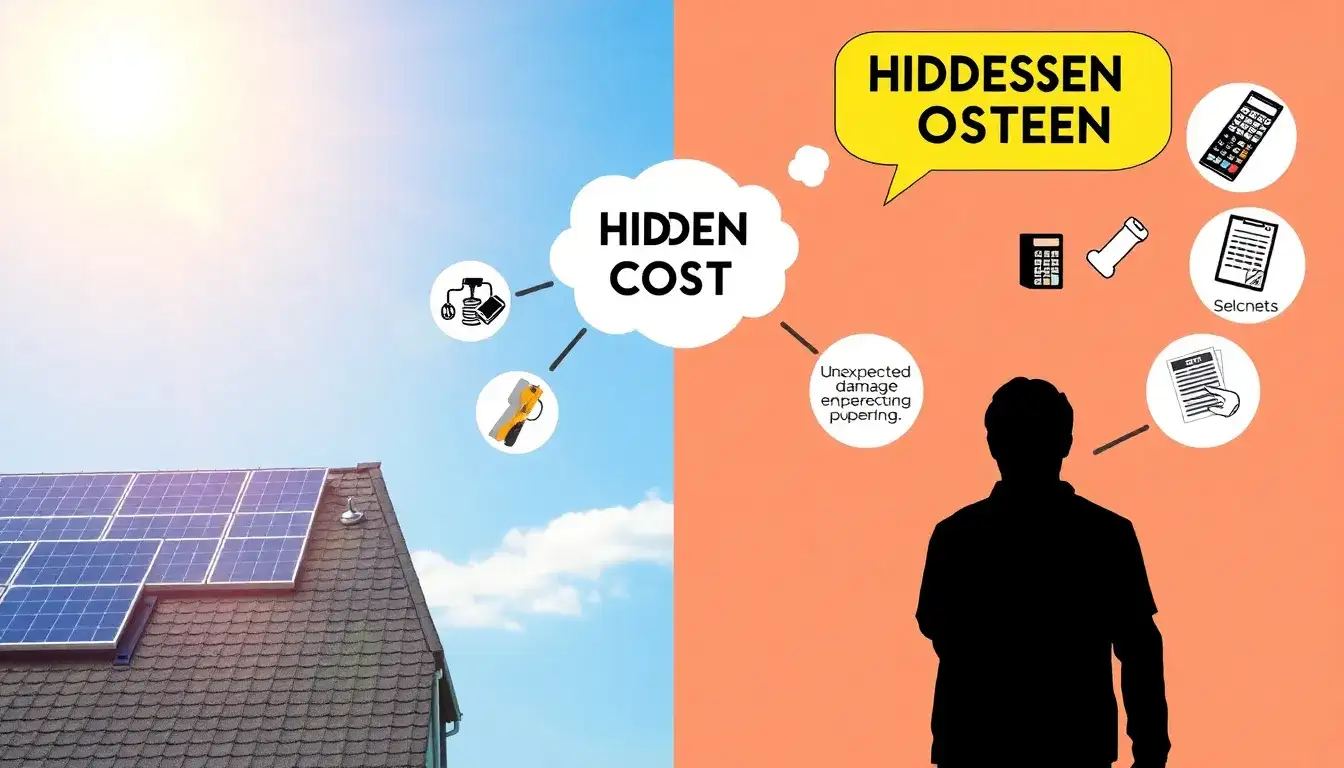 What are the hidden costs associated with solar panel installations
