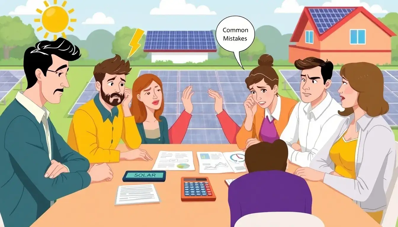 What are the most common mistakes people make when negotiating solar panel prices