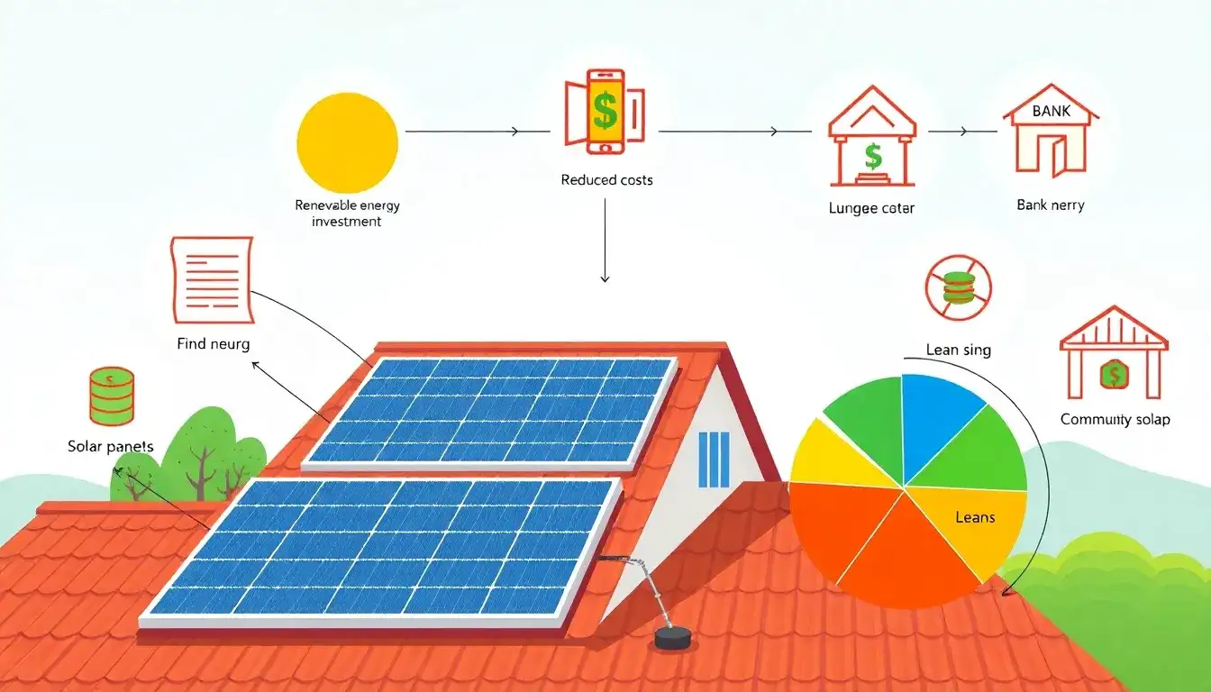 What financing options can help reduce the upfront cost of solar panels