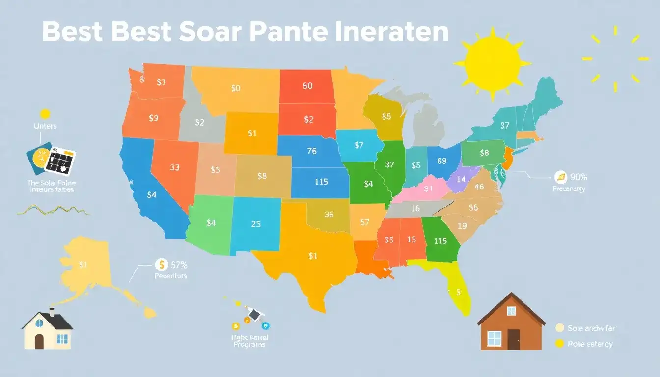 What are the best states for solar panel incentives
