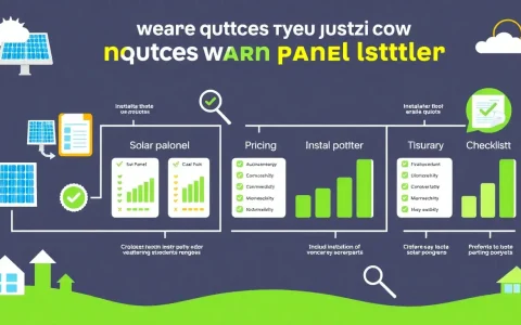 How do I compare quotes from different solar installers