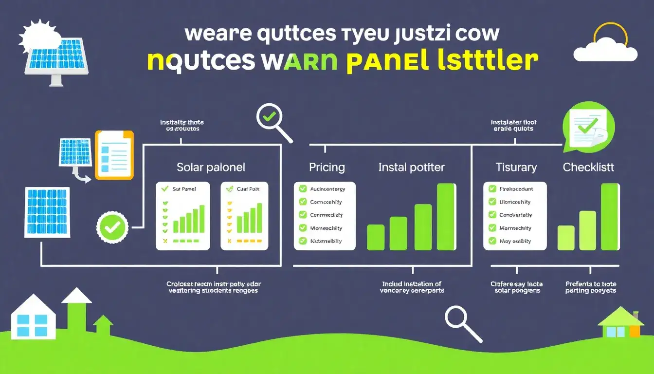 How do I compare quotes from different solar installers