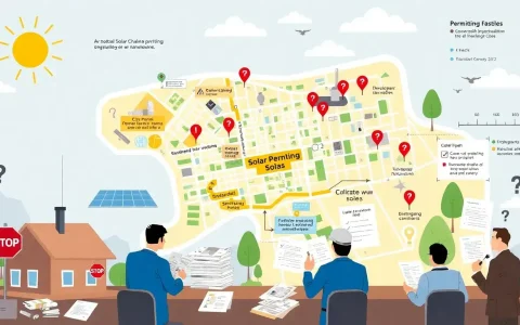 What are the most common permitting challenges for solar installations