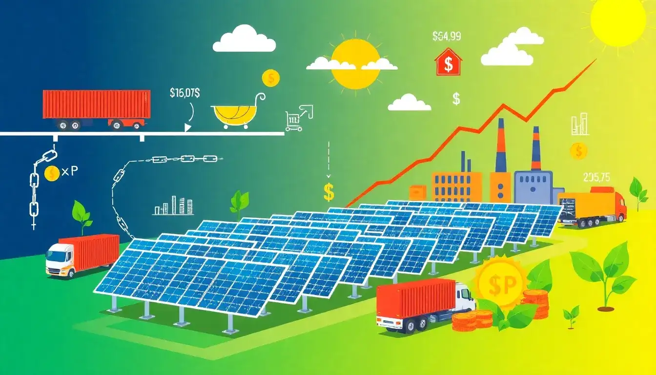 How do supply chain issues impact the overall cost of solar projects