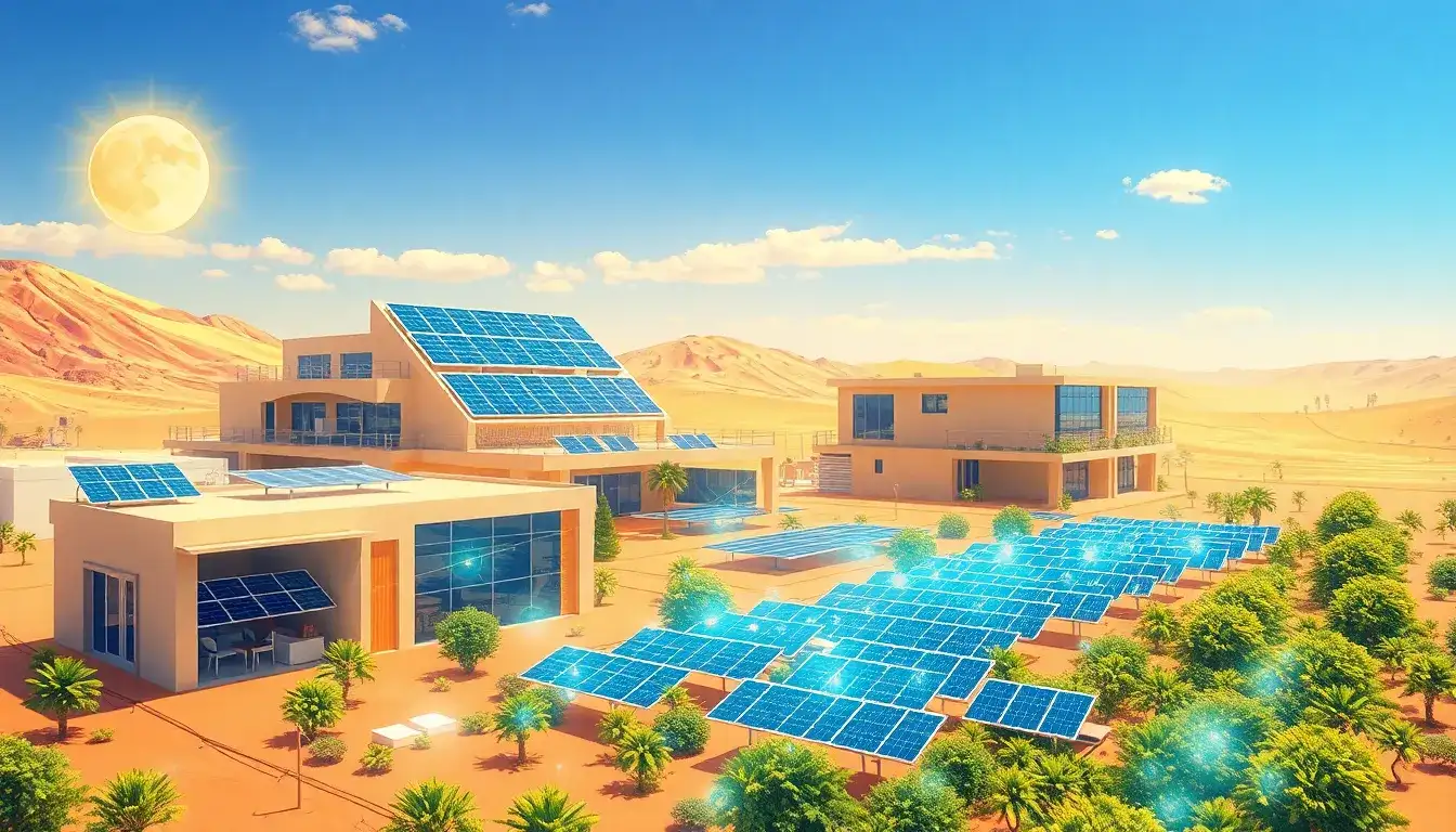 What measures can be taken to maximize solar energy production in hot climates