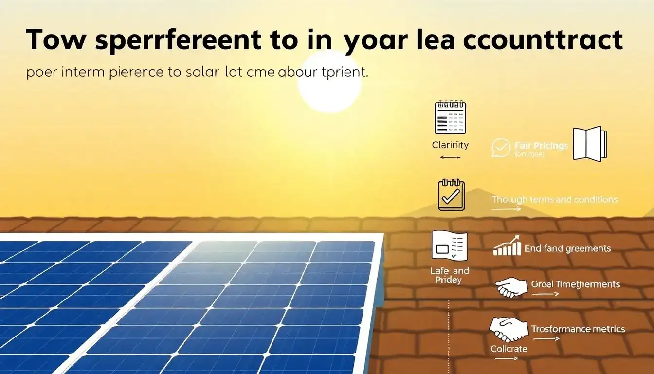 What should I look for in a solar contract to ensure transparency