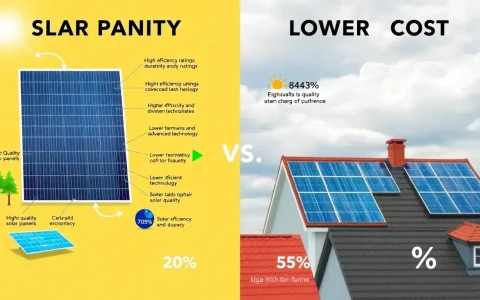 How does the quality of solar panels impact their overall cost