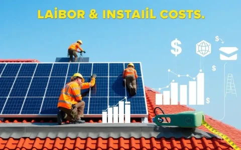 How significant are labor and installation costs in the total solar panel cost