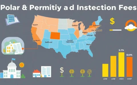 How do permitting and inspection fees vary by location and impact the solar panel cost