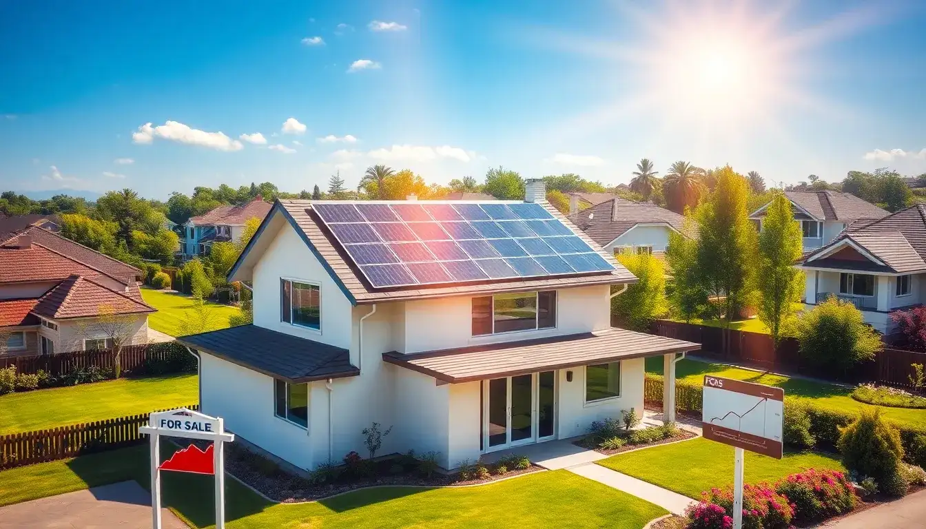 How do solar panels impact the value of a home