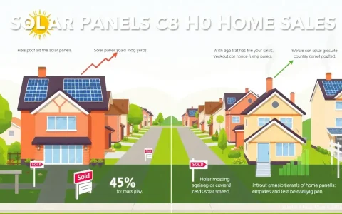 How do solar panels impact the speed at which homes sell