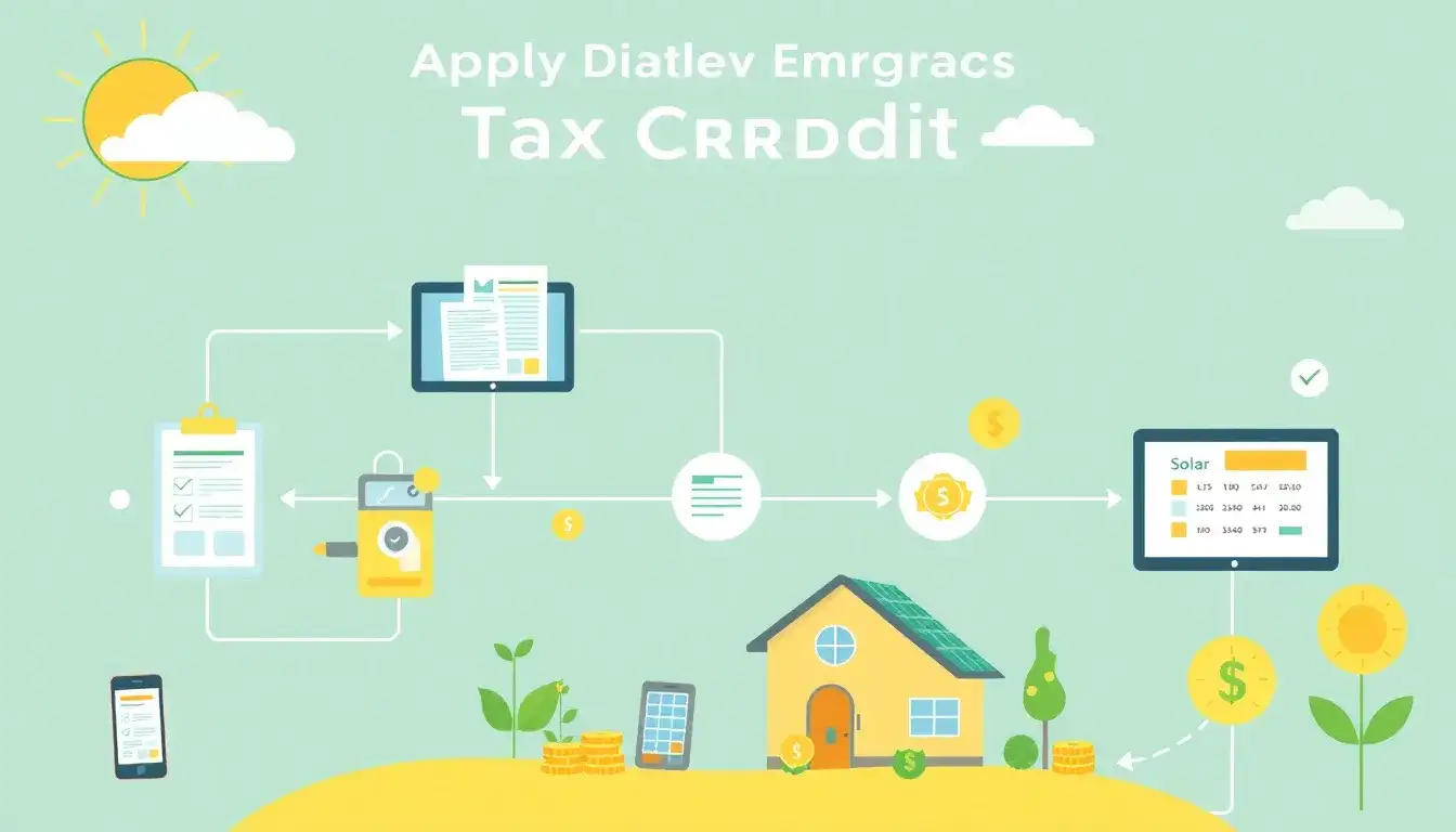 What is the process to claim the solar tax credit