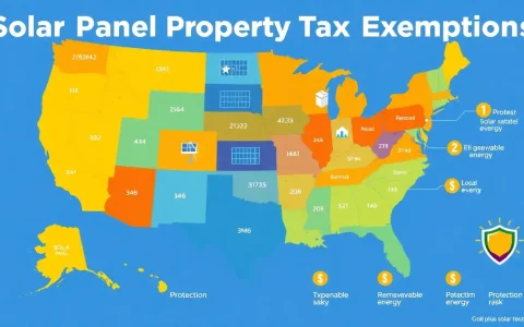 Which states offer the most generous property tax exemptions for solar panels