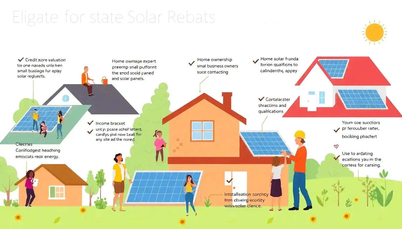 What are the eligibility requirements for state solar rebates