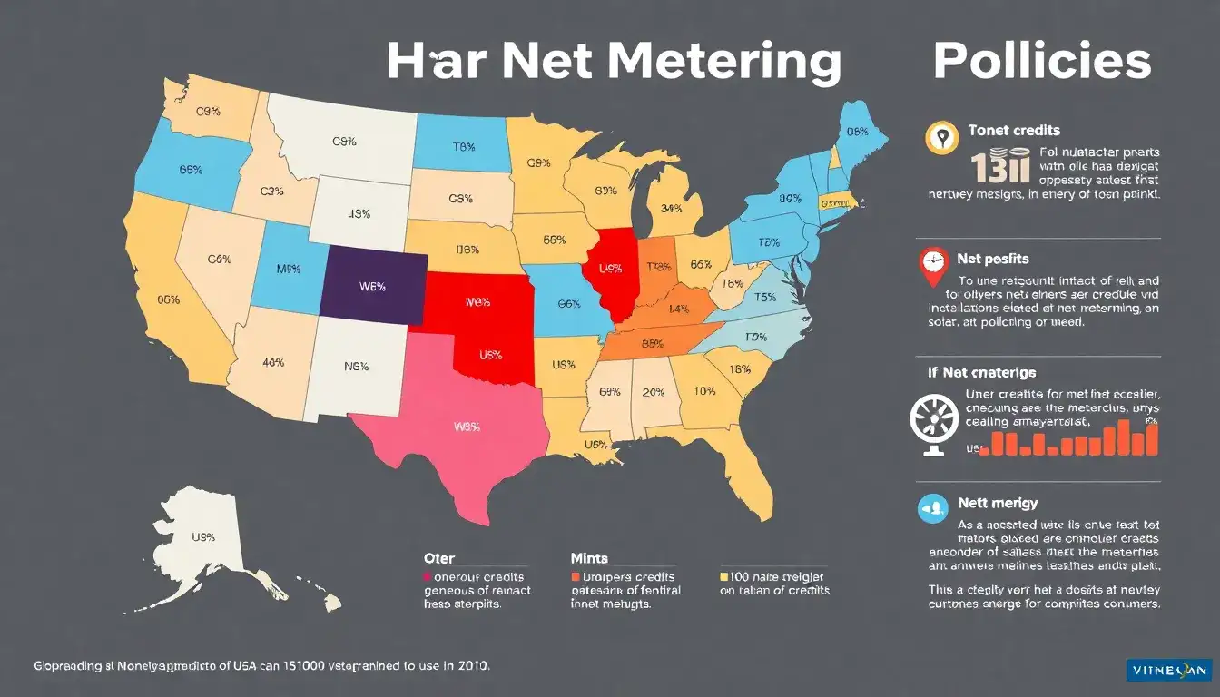 How do net metering policies vary by state