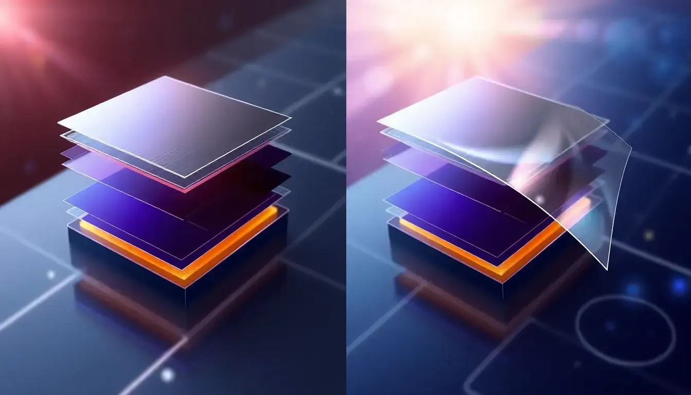 How does the protective film improve the durability of perovskite solar cells