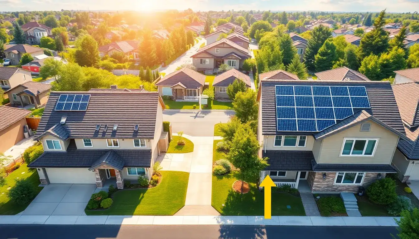 How does the size of a solar panel system impact home value